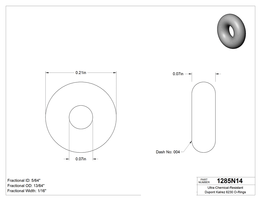 Technical drawing - 1285N14